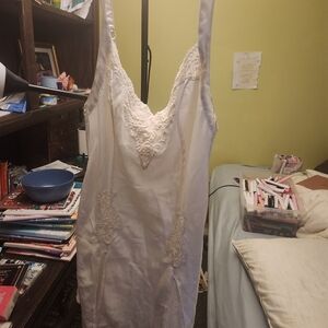 Victoria's Secret White Lace Chemise